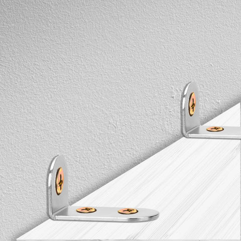 Anti Tip Furniture Anchors Set 24 Pieces Stainless Steel Wall Anchors For Baby Proofing And Home Safety mounted on wall