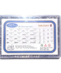 Beefy 304 Stainless Steel Machine Screw Kit 1007 Pcs with nuts, washers, and screws in sizes 4-40 to 10-24 in organizer case
