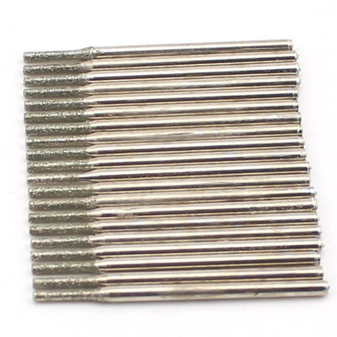 1.5mm Diamond Drill Bits For Stone And Sea Glass Jewelry Making Pack Of 30 Pcs Lapidary Gemstone Drill Bits 2.35mm Shank