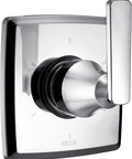 Ashlyn 6-Setting 3-Port Shower Diverter Trim In Chrome With Pressure Balance Valve ADA Safe Modern European Inspired Design