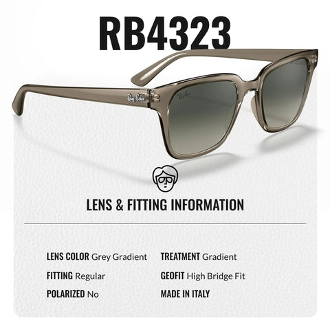Dope Square Shaped Non-Polarized Sunglasses For Men And Women With Light Grey Gradient Lenses Includes Official Eyewear Kit.