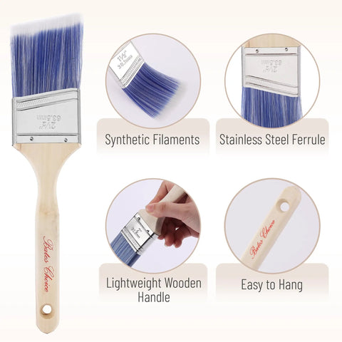 Paint Roller Kit With 19 Handy Essentials Including Microfiber Sleeves, Roller Frames, Tray, Angled Brush, Foam Brush, Scrapers And Drop Cloth For Walls, Cabinets, Interior And Exterior Painting Projects