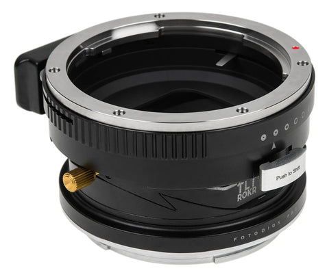 Tilt Shift Adapter For Pentax 645 Autofocus Lenses To Fuji Cameras With 10 Degrees Tilt, 20mm Shift, 360 Degree Rotation, All Metal Build For Precise, Wobble Free Mounting And Creative Macro Shots, black metal adapter