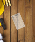 Go To High Precision Plastic Measuring Ruler For Diameter And Defect Checks Transparency Flaw Detector Tool on wooden surface
