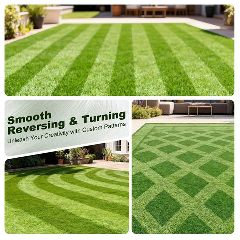 Pro Lawn Stripe Kit for Push and Walk Behind Mowers, Durable All Metal Frame, Easy Install and Removal, Flexible Turning, lawn patterns