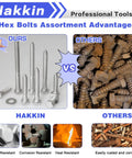 Comparison of Heavy Duty Stainless Steel Lag Bolts Kit For Wood With Washers 92 Piece Set and corroded bolts