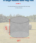 Heavy Duty Slow Feeding Horse Hay Net 5 By 5 Ft 1.75 Inch Knotless Mesh Reduces Hay Waste 60 Percent diagram