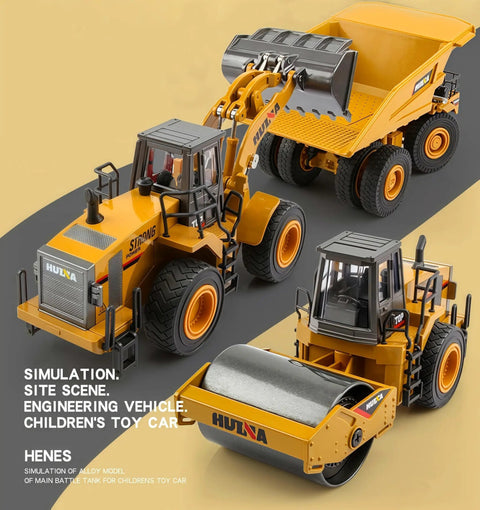 Alloy Loader Truck Toy For Kids Kid Friendly Durable Safe One To Forty Scale Diecast Bulldozer With Movable Multiarticular Boom