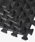 Wood Grain Interlocking Foam Floor Tiles Three Eighths Inch Thick Anti Fatigue Mats EVA Flooring Carbon Color 100 Sq Ft Coverage