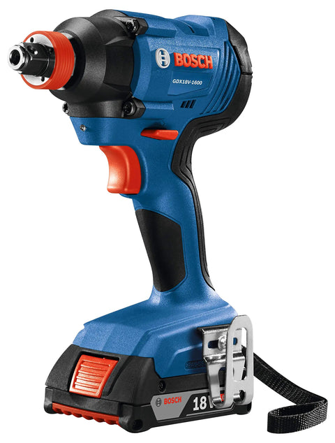 Two-In-One 18V Impact Driver Kit With 1/4 Inch Quick-Change Hex And 1/2 Inch Drive, Delivers Up To 1,600 In-Lbs Torque, Lightweight