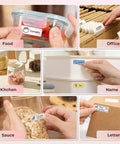 Label Maker With Tape Pack P21 Bluetooth Printer Wireless Slick Mini Label Maker With 3 Tapes And Case used for organizing items.