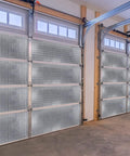 Top Tier Heavy Duty Reflective Insulation Foil Kit For Garage And Warehouse Doors Serious Heat Blocker With No Sweat Installation Includes Five 24 Inch By 12 Foot Rolls Ready To Go on garage doors.