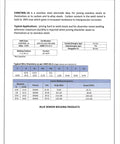 E309/309L-16 stainless steel electrode chart for various welding applications and typical wire chemistry specifications.
