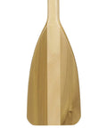 2.5 Foot Wooden Canoe Paddle With Ergonomic Grip And Premium Wood Construction Varnished Protective Finish For Durability blade view