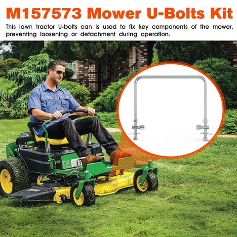 M157573 Front Deck Hanger And Draft Rod U-Bolt Replacement For Zero Turn Mower Built Tough Fits Eztrak Z245 Z425 Z435 Z445 Riding Tractor Ready For The Daily Grind on mower.