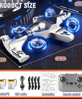 Totally 2 In 1 Remote Control RC Plane And Car That Lets You Ride And Fly Foam Indoor Outdoor Racer with glowing wheels and accessories