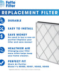 Two Pack Replacement Air Purifier Filter For Shark HP100 HP102 HP102PET HP130 HP132 HC450 HC451 HC452 HC455 Premium Fit filter image