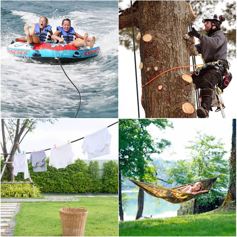 Top Shelf Heavy Duty Braided Polyester Arborist Rope Half Inch By 120 Feet Badass Breaking Strength For Serious Tree Work Hiking Camping And Swing Project Black