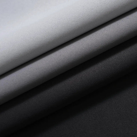 Close-up of the Gradient Ombre Room Darkening Curtains Set Two Panels 52 By 54 Inches with rod pocket showing fabric detail