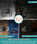 Keypad Door Knob With Key And Keyless Entry Lock Auto Lock 50 User Codes Master Code 4 To 15 Digit Access Backlit Keypad for weather resistance