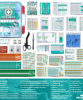 420 Piece Pro First Aid Kit In A Sturdy Hard Case With Premium Medical Supplies shown in organized compartments