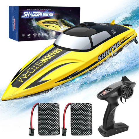 Fast RC Boat Reaching 32 KPH With 2.4GHz Remote For Pool Lake Salt Water Adventures Durable Watercraft Toy