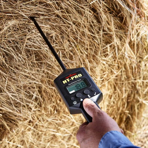 Hay Bale Moisture Tester With 20 Inch Probe, Calibration Clip, Illuminated LCD Display, And Above And Below Moisture Indicators, Monitors 8 To 44 Percent Range For Fast, Accurate Field Checks in hay bale