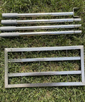 Pro Grade 2 In 1 Lawn Leveling Rake With Double Sided Design And Serrated Edge, 70 Inch Adjustable Stainless Steel Garden Rake parts