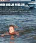 Ultimate Swim Ear Plugs For Adults With Safety Cord Waterproof Yet Sound Permeable No More Lost Ear Plugs Perfect For Surfing Pool And Shower