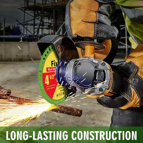 Indestructible Multi Material Cut Off Disc For Angle Grinders That Eats Marble Quartz Stone Tile Metal And Plastic in use