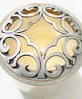 Sleek Silver Candle Jar Covers, Metallic Sleeves That Block Dust And Fingerprints While Encouraging An Even Melt Pool, Simple Wipe Accessory That Hits Different For Candle Vibes, decorative lid on candle jar.