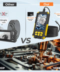 Comparison of single lens vs. Triple Lens Endoscope Camera With Light A Cool Gift For Dads And Husbands 1080P Borescope with clear visual