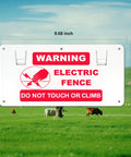 15 Piece Electric Fence Warning Signs No Touching Electric Safety Sign To Protect Your Farm Home 9.68 By 5.04 Inches