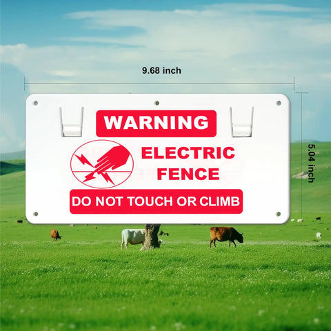 15 Piece Electric Fence Warning Signs No Touching Electric Safety Sign To Protect Your Farm Home 9.68 By 5.04 Inches