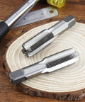 M18x1.5 Tap Set Right Hand Thread Tapping Tool For Metal, High Speed Steel HSS Thread Milling Taps, Taper and Plug on Wood