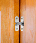 Concealed Folding Cross Hinge For Wooden And Wardrobe Doors Stainless Steel With Easy Install Hidden Pivot Design.