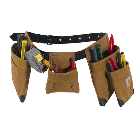 Legacy Standard Tool Belt With 11 Pockets Padded Comfort Brown 1200 Denier Polyester Rain Defender Water Repellent Duravax Corner Protection On Tool Pouches Built To Last For Pros On The Job Site In Carpentry And Construction