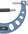 Pro Grade Outside Micrometer Three To Four Inch Range With Microfine One Thousandth Inch Graduations Carbide Tipped Faces