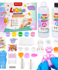 Ultimate DIY Squishy Kit With 6 Molds And 18Oz Bubble Free Liquid Silicone Quick 2 To 3 Hour Cure With No Fuss Step By Step Guide