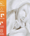 Bulk T Shirt Rags 5 Lb Box White Cotton Wiping Cloths For Paint, Stain, Grease Cleanup In Shop And Auto Use, soft white fabric
