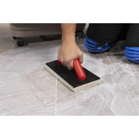 Using Ultra Tile Grouting System Kit For Faster Grouting With Less Mess Game Changer Featuring Raised Grate And Slotted Sponge Technology