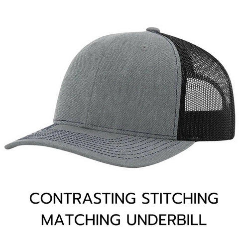 Funny Bogeys And Beers Golf Hat For Men With A Classic Trucker Look, grey front with contrasting stitching