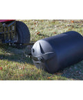 Lawn Roller 18 Inch Diameter 24 Inch Wide Poly Drum Holds Up To 270 Lbs And 31.1 Inch Working Width For Versatile Push And Tow Lawn Care