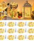 12 Pack Battery Operated Fairy String Lights With 7 Feet Silver Wire And 20 LED Warm White Twinkle Lights Eight Modes Waterproof