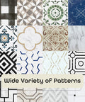 Retro Peel And Stick 12-Inch Vinyl Floor Tiles, Pack Of 20 with a wide variety of decorative patterns for home use