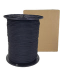 Heavy Duty Black Shock Cord Bungee Rope 500 Feet Spool Three Sixteenth Inch Marine Grade Polyester Jacket UV Resistant
