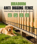 14 Pack 20Ft Long Garden Fence Panels for dogs and rabbits no dig rustproof metal animal barrier border for outdoor yard shown installed