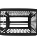 Interior view of Extra Large Four Sided Stainless Steel Box Grater For Parmesan, Vegetables And Ginger, Dishwasher Safe, Fatigue Free Grating