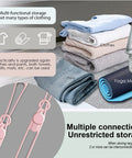 Image of folded clothes, yoga mat, and pink silicone cable ties for bundling shown; promotes 16 Pack Silicone Cable Ties For Bundling Earphones Chargers And Computer Cords Reusable Wire Organizer For Home Office Kitchen And School Pink Keeps Cables Tidy And Tangle Free No Fuss.