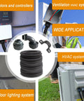 Half Inch Diameter Flexible Liquid Tight PVC Electrical Conduit Kit for wiring, HVAC, outdoor and landscape applications